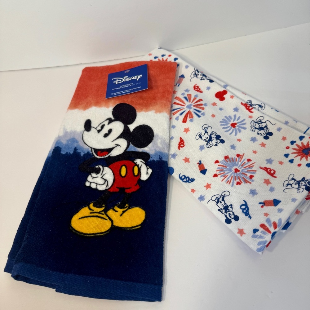 Disney Mickey Mouse Towel Set with Red and Blue